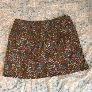 Land’s End Colorful Floral Women's Mini Skirt